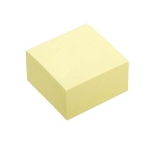 Αυτοκόλλητα χαρτάκια κίτρινα 7,6x7.6εκ. 400φ.