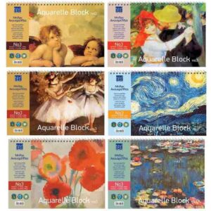 Μπλοκ ακουαρέλας Νο 4 30x43εκ. 12φύλ.