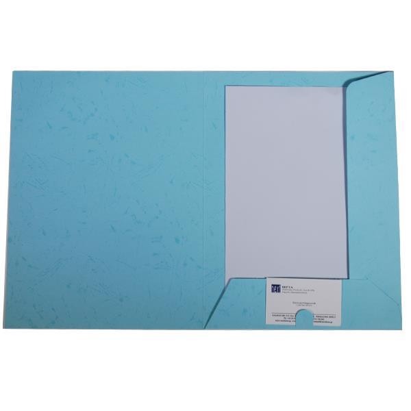Νext φάκελος παρουσίασης (folder) leather skin μπλε 250γρ. Υ32x24εκ. Δυνατότητα εκτύπωσης
